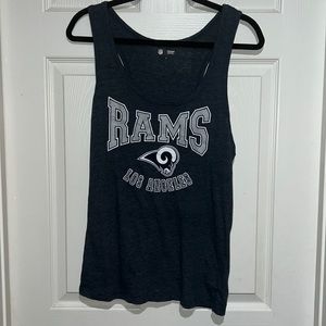 NFL Los Angeles Rams Football Women’s Racerback Tank Top Size Large